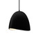 Small Brisa 1-Light Pendant (254|CER-6610-CRB-MBLK-BKCD-LED1-700)
