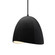 Small Brisa 1-Light Pendant (254|CER-6610-BLK-MBLK-BKCD-LED1-700)