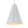Tall Fluted 1-Light Pendant (254|CER-6607-WTWT-MBLK-WTCD)