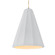 Tall Fluted 1-Light Pendant (254|CER-6607-WHT-NCKL-BEIG-TWST-LED1-700)