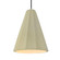 Tall Fluted 1-Light Pendant (254|CER-6607-VAN-NCKL-BKCD-LED1-700)