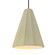 Tall Fluted 1-Light Pendant (254|CER-6607-VAN-MBLK-BKCD-LED1-700)
