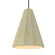 Tall Fluted 1-Light Pendant (254|CER-6607-VAN-MBLK-BKCD-LED1-700)