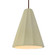 Tall Fluted 1-Light Pendant (254|CER-6607-VAN-DBRZ-RIGID)