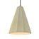 Tall Fluted 1-Light Pendant (254|CER-6607-VAN-DBRZ-BKCD-LED1-700)