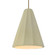 Tall Fluted LED 1-Light Pendant (254|CER-6607-VAN-ABRS-RIGID-LED1-700)