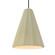 Tall Fluted 1-Light Pendant (254|CER-6607-VAN-ABRS-BKCD-LED1-700)