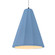 Tall Fluted 1-Light Pendant (254|CER-6607-SKBL-MBLK-WTCD)