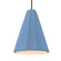 Tall Fluted 1-Light Pendant (254|CER-6607-SKBL-DBRZ-RIGID-LED1-700)