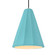 Tall Fluted 1-Light Pendant (254|CER-6607-RFPL-ABRS-BKCD-LED1-700)