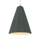 Tall Fluted 1-Light Pendant (254|CER-6607-PWGN-DBRZ-WTCD-LED1-700)