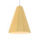 Tall Fluted 1-Light Pendant (254|CER-6607-MYLW-CROM-WTCD-LED1-700)