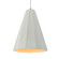 Tall Fluted 1-Light Pendant (254|CER-6607-MTGD-NCKL-WTCD-LED1-700)