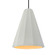 Tall Fluted 1-Light Pendant (254|CER-6607-MTGD-MBLK-BKCD)