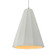 Tall Fluted 1-Light Pendant (254|CER-6607-MTGD-ABRS-WTCD-LED1-700)