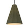 Tall Fluted 1-Light Pendant (254|CER-6607-MGRN-CROM-BKCD-LED1-700)
