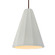 Tall Fluted 1-Light Pendant (254|CER-6607-MAT-DBRZ-RIGID-LED1-700)