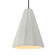 Tall Fluted 1-Light Pendant (254|CER-6607-MAT-DBRZ-BKCD)