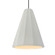 Tall Fluted 1-Light Pendant (254|CER-6607-MAT-CROM-RIGID)
