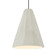 Tall Fluted 1-Light Pendant (254|CER-6607-CRK-CROM-RIGID)