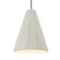 Tall Fluted 1-Light Pendant (254|CER-6607-CRK-CROM-BKCD)