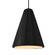 Tall Fluted 1-Light Pendant (254|CER-6607-CRB-MBLK-BKCD)