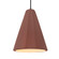 Tall Fluted 1-Light Pendant (254|CER-6607-CLAY-DBRZ-BKCD)