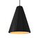Tall Fluted 1-Light Pendant (254|CER-6607-CBGD-MBLK-BKCD)