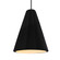 Tall Fluted 1-Light Pendant (254|CER-6607-BLK-MBLK-BKCD-LED1-700)