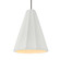 Tall Fluted 1-Light Pendant (254|CER-6607-BIS-NCKL-RIGID-LED1-700)