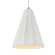 Tall Fluted 1-Light Pendant (254|CER-6607-BIS-MBLK-WTCD-LED1-700)