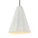 Tall Fluted 1-Light Pendant (254|CER-6607-BIS-DBRZ-BKCD-LED1-700)
