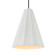 Tall Fluted 1-Light Pendant (254|CER-6607-BIS-ABRS-BKCD)
