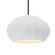 Oval Fluted 1-Light Pendant (254|CER-6605-WTWT-DBRZ-RIGID-LED1-700)