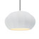 Oval Fluted 1-Light Pendant (254|CER-6605-WTWT-CROM-RIGID-LED1-700)