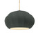 Oval Fluted 1-Light Pendant (254|CER-6605-PWGN-MBLK-BEIG-TWST)