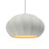 Oval Fluted 1-Light Pendant (254|CER-6605-MTGD-CROM-WTCD-LED1-700)