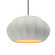 Oval Fluted 1-Light Pendant (254|CER-6605-MTGD-CROM-RIGID)