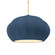 Oval Fluted 1-Light Pendant (254|CER-6605-MID-MBLK-BEIG-TWST-LED1-700)
