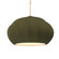 Oval Fluted 1-Light Pendant (254|CER-6605-MGRN-MBLK-BEIG-TWST)