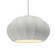 Oval Fluted 1-Light Pendant (254|CER-6605-MAT-NCKL-WTCD-LED1-700)