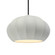 Oval Fluted 1-Light Pendant (254|CER-6605-MAT-MBLK-RIGID-LED1-700)