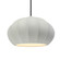 Oval Fluted 1-Light Pendant (254|CER-6605-MAT-MBLK-BKCD-LED1-700)
