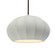 Oval Fluted 1-Light Pendant (254|CER-6605-MAT-DBRZ-RIGID-LED1-700)