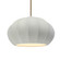 Oval Fluted LED 1-Light Pendant (254|CER-6605-MAT-ABRS-RIGID-LED1-700)