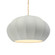 Oval Fluted 1-Light Pendant (254|CER-6605-MAT-ABRS-BEIG-TWST-LED1-700)