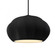 Oval Fluted 1-Light Pendant (254|CER-6605-CRB-MBLK-BKCD-LED1-700)