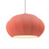 Oval Fluted 1-Light Pendant (254|CER-6605-BSH-CROM-WTCD-LED1-700)