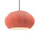 Oval Fluted 1-Light Pendant (254|CER-6605-BSH-ABRS-RIGID-LED1-700)