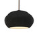 Oval Fluted 1-Light Pendant (254|CER-6605-BLK-DBRZ-RIGID)